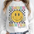 Kindergarten Squad Smile Face Teachers Kids Back To School Unisex Sweatshirt, novelty gifts, funny gifts