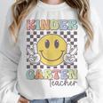 Kindergarten Teacher Team Hippie Smile Face Back To School Unisex Sweatshirt, novelty gifts, funny gifts Kindergarten Teacher Team Hippie Smile Face Back To School Unisex Sweatshirt, novelty gifts, funny gifts