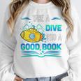 Librarian Teacher Dive Into A Good Book Reading Premium Tri-Blend Unisex Sweatshirt, novelty gifts, funny gifts Librarian Teacher Dive Into A Good Book Reading Premium Tri-Blend Unisex Sweatshirt, novelty gifts, funny gifts
