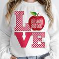 Love Kindergarten Cute Apple School Teacher Unisex Sweatshirt, novelty gifts, funny gifts Love Kindergarten Cute Apple School Teacher Unisex Sweatshirt, novelty gifts, funny gifts