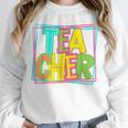 Neon Retro Teacher Cute Teacher Team New Teacher Back To Sch Unisex Sweatshirt, novelty gifts, funny gifts Neon Retro Teacher Cute Teacher Team New Teacher Back To Sch Unisex Sweatshirt, novelty gifts, funny gifts