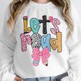 Lets Read Reading Teacher Back To School Literacy Pencil Bow Unisex Sweatshirt, novelty gifts, funny gifts Lets Read Reading Teacher Back To School Literacy Pencil Bow Unisex Sweatshirt, novelty gifts, funny gifts