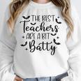 Retro The Best Teachers Are A Bit Batty Halloween Teacher Unisex Sweatshirt, novelty gifts, funny gifts Retro The Best Teachers Are A Bit Batty Halloween Teacher Unisex Sweatshirt, novelty gifts, funny gifts