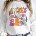 Retro Groovy In My Teaching Era Best Teacher Appreciation Unisex Sweatshirt, novelty gifts, funny gifts