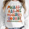 Retro PE Teacher What Are We Doing Today School Coach Women Unisex Sweatshirt, novelty gifts, funny gifts