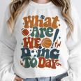 Retro PE Teacher What Are We Doing Today School Coach Women Unisex Sweatshirt, novelty gifts, funny gifts Retro PE Teacher What Are We Doing Today School Coach Women Unisex Sweatshirt, novelty gifts, funny gifts