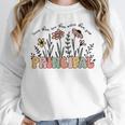 Retro Vintage Floral Principal Shirt For Women Teachers Day Unisex Sweatshirt, novelty gifts, funny gifts