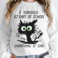 I Survived 67 Days Of School Teachers Students Humor Unisex Sweatshirt, novelty gifts, funny gifts