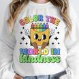 Teacher Back To School Color In Kindness Crayon Pencil Unisex Sweatshirt, novelty gifts, funny gifts Teacher Back To School Color In Kindness Crayon Pencil Unisex Sweatshirt, novelty gifts, funny gifts