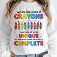 Teacher We Are Like a Box Of Crayons Back To School Unisex Sweatshirt, novelty gifts, funny gifts Teacher We Are Like a Box Of Crayons Back To School Unisex Sweatshirt, novelty gifts, funny gifts