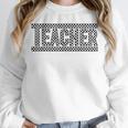 Teacher Checkered Racing Teacher Appreciation Men Women Unisex Sweatshirt, novelty gifts, funny gifts