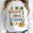 Teacher Inspire Love Unisex Sweatshirt, novelty gifts, funny gifts Teacher Inspire Love Unisex Sweatshirt, novelty gifts, funny gifts