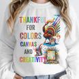 Turkey Thanksgiving Art Teacher Costume Tee For Artists Unisex Sweatshirt, novelty gifts, funny gifts
