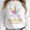 Unicorn Teacher Shirt For Women School Teacher Unisex Sweatshirt, novelty gifts, funny gifts