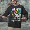 100th Day Of School Get Your Cray On Teacher Unisex Sweatshirt, gift for family, gift for coworker 100th Day Of School Get Your Cray On Teacher Unisex Sweatshirt, gift for family, gift for coworker