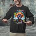 100th Day Of School Rainbow Happy 100 Days Smarter Teacher Unisex Sweatshirt, gift for family, gift for coworker 100th Day Of School Rainbow Happy 100 Days Smarter Teacher Unisex Sweatshirt, gift for family, gift for coworker
