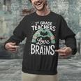 1st Grade Teachers Love Brains Shirt Halloween Teacher Unisex Sweatshirt, gift for family, gift for coworker