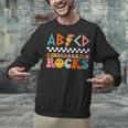 ABCD Kindergarten Rocks Back To School Teacher Kindergarten Unisex Sweatshirt, gift for family, gift for coworker