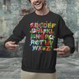 ABCs Learning Kindergarten Teacher Christmas Lights Alphabet For Men Women Kids Unisex Sweatshirt, gift for family, gift for coworker