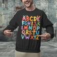 Alphabet A-Z ABC Kids Back To School Pre K Teachers Unisex Sweatshirt, gift for family, gift for coworker Alphabet A-Z ABC Kids Back To School Pre K Teachers Unisex Sweatshirt, gift for family, gift for coworker