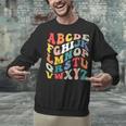 Alphabet Hi Back To School ABC Pre K Kindergarten Teacher Unisex Sweatshirt, gift for family, gift for coworker