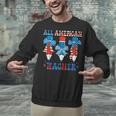 All American Teacher Pencil Coquette Bow USA Flag Teachers Unisex Sweatshirt, gift for family, gift for coworker