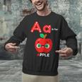 A Is For Apple Pre-K Kindergarten Teacher Student Unisex Sweatshirt, gift for family, gift for coworker A Is For Apple Pre-K Kindergarten Teacher Student Unisex Sweatshirt, gift for family, gift for coworker