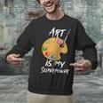 Art Is My Superpower Drawing Art Teacher Artists Unisex Sweatshirt, gift for family, gift for coworker
