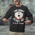 Art Teacher Halloween Donut Lover Costume Kawaii Monster Unisex Sweatshirt, gift for family, gift for coworker