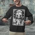 Artist Tarot Card Skeleton Painter Art Teacher Witchy Unisex Sweatshirt, gift for family, gift for coworker