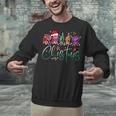 ASL Christmas Buffalo Plaid Teacher American Sign Language Unisex Sweatshirt, gift for family, gift for coworker
