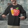 Back To School Pencil And Apple Teacher Student Unisex Sweatshirt, gift for family, gift for coworker Back To School Pencil And Apple Teacher Student Unisex Sweatshirt, gift for family, gift for coworker