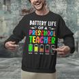 Battery Life Of a Preschool School Teacher School Week Unisex Sweatshirt, gift for family, gift for coworker