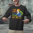 Beauty Teacher Take Chances Make Mistakes Get Messy Unisex Sweatshirt, gift for family, gift for coworker