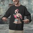 Book Lover Cute Flamingo Reading Teacher Librarian Women Unisex Sweatshirt, gift for family, gift for coworker
