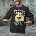 My Broom Broke So Now I Teach Math Teacher Halloween Costume For Men Women Unisex Sweatshirt, gift for family, gift for coworker