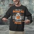 You Can't Scare Me I Teach Music Retro Teacher Halloween Unisex Sweatshirt, gift for family, gift for coworker