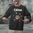 Catom Science Teacher Chemistry Lover Physics School Cat Unisex Sweatshirt, Science Teacher Sweatshirts, gift for family, gift for coworker