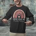 Coffee Gives Me Teacher Powers Leopard Rainbow Teacher Unisex Sweatshirt, gift for family, gift for coworker