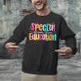 Color Special Education Squad Groovy Dream Team SPED Teacher Unisex Sweatshirt, Groovy Teacher Sweatshirts, gift for family, gift for coworker Color Special Education Squad Groovy Dream Team SPED Teacher Unisex Sweatshirt, Groovy Teacher Sweatshirts, gift for family, gift for coworker