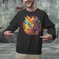 Colorful Brain Art Teacher Artist Painter Student Unisex Sweatshirt, gift for family, gift for coworker