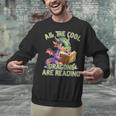All The Cool Dragons Are Reading Dragon Teacher Unisex Sweatshirt, gift for family, gift for coworker All The Cool Dragons Are Reading Dragon Teacher Unisex Sweatshirt, gift for family, gift for coworker