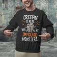 Creepin It Real With My 3rd Grade Monsters Halloween Teacher Unisex Sweatshirt, gift for family, gift for coworker