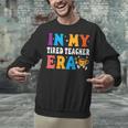 Cute Coffee Glass Face Happy Day In My Tired Teacher ERA For Men Women Unisex Sweatshirt, gift for family, gift for coworker