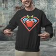 Cute Distressed Super Teacher Superhero Apple Unisex Sweatshirt, Super Teacher Sweatshirts, gift for family, gift for coworker Cute Distressed Super Teacher Superhero Apple Unisex Sweatshirt, Super Teacher Sweatshirts, gift for family, gift for coworker