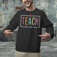 Cute Teacher Life Teach Them To Be Kind School Mom Teachers Unisex Sweatshirt, gift for family, gift for coworker