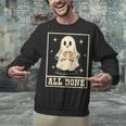 All Done Sign Language Ghost Speech Pathology Teacher Unisex Sweatshirt, gift for family, gift for coworker All Done Sign Language Ghost Speech Pathology Teacher Unisex Sweatshirt, gift for family, gift for coworker