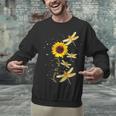Dragonfly Sunflower Teacher Growth Mindset Choose To Shine Unisex Sweatshirt, gift for family, gift for coworker