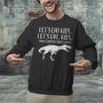 Lets Eat Kids Punctuation Saves Lives Dino Teacher Men Unisex Sweatshirt, gift for family, gift for coworker Lets Eat Kids Punctuation Saves Lives Dino Teacher Men Unisex Sweatshirt, gift for family, gift for coworker