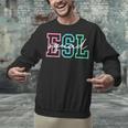 ESL Squad Teacher English As A Second Language Unisex Sweatshirt, Esl Teacher Sweatshirts, English Teacher Sweatshirts, gift for family, gift for coworker ESL Squad Teacher English As A Second Language Unisex Sweatshirt, Esl Teacher Sweatshirts, English Teacher Sweatshirts, gift for family, gift for coworker